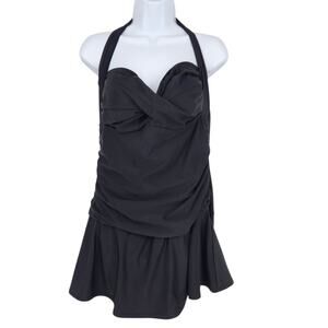 Swimsuits For All Halter Swimdress – Black Size 16